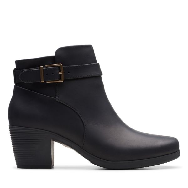 Clarks Womens Un Lindel Lo Ankle Boots Black | UK-274981 - Click Image to Close